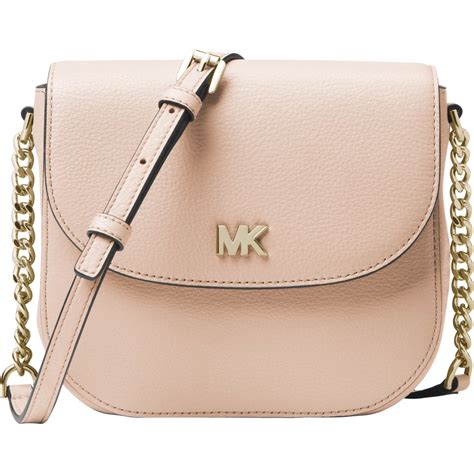 michael kors light pink and brown bag|Michael Kors pink crossbody bag.